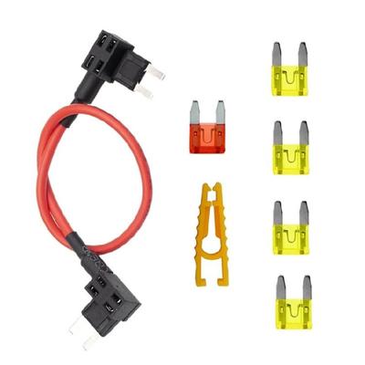 Insulated Double Head Power Tap Fuses Holder Suitable for Convenient Electrical Access In Car Motorcycles Camping Trips