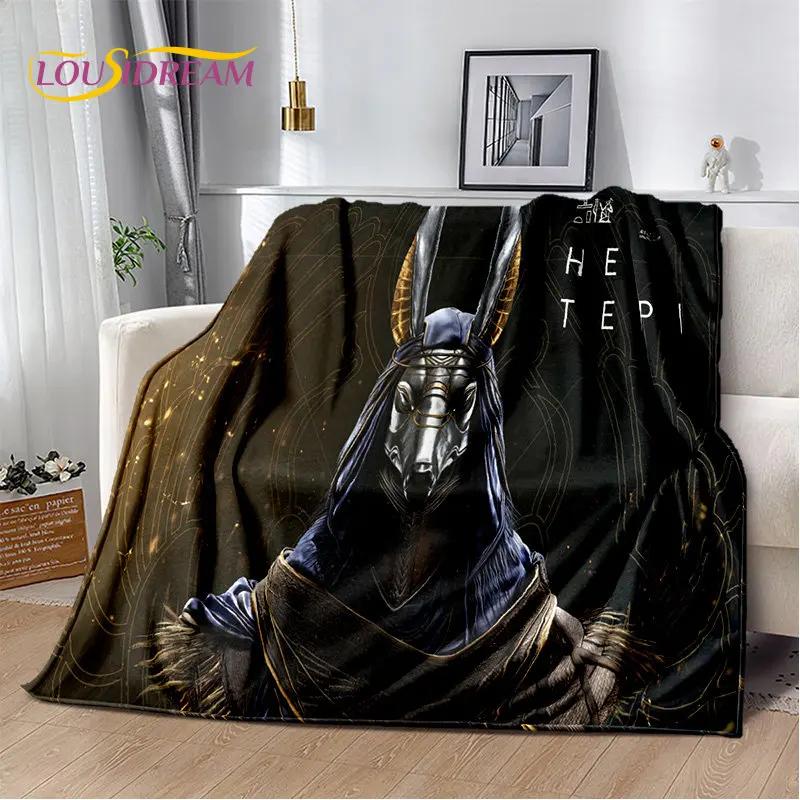 Anubis Egypt Death Mythology Horus Soft Plush Blanket,Flannel Blanket Throw Blanket for Living Room Bedroom Bed Sofa Picnic Kids