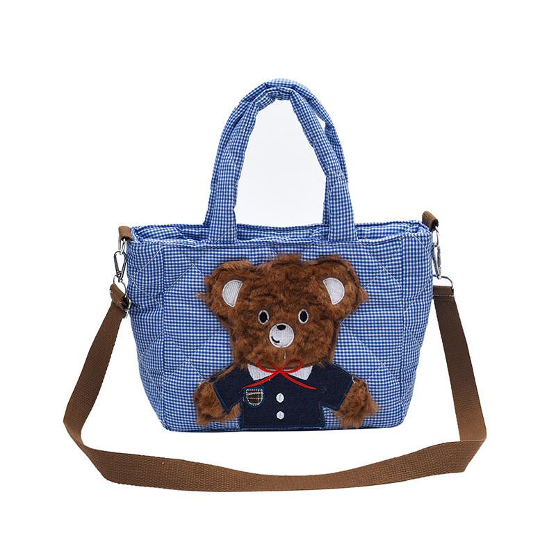 Fashionable Unisex Children's Crossbody Bag With Cute Bear Pattern Ideal For Preschool