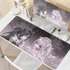 Alfombrilla de Ratón para PC Gaming de Chicas Kawaii Anime Rosa Accesorios de Escritorio para PC Alfombrillas Extendidas Antideslizantes para Teclado de Jugador Grande Alfombrilla de E-Sports