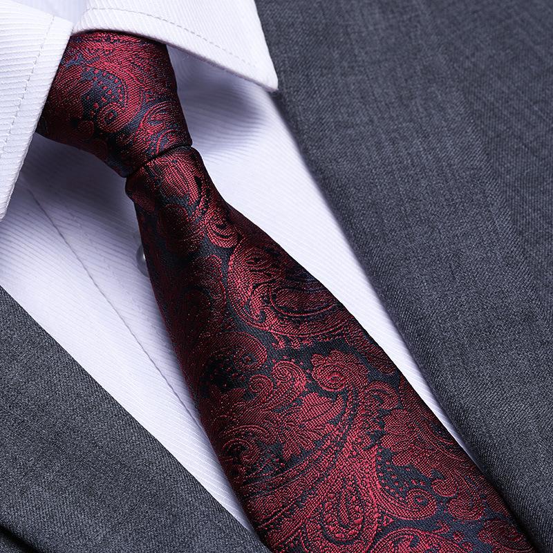 Married Men'S Red Zipper No-Tie Formal Tie Business Black Professional Groom Korean Version One-Pull Tie