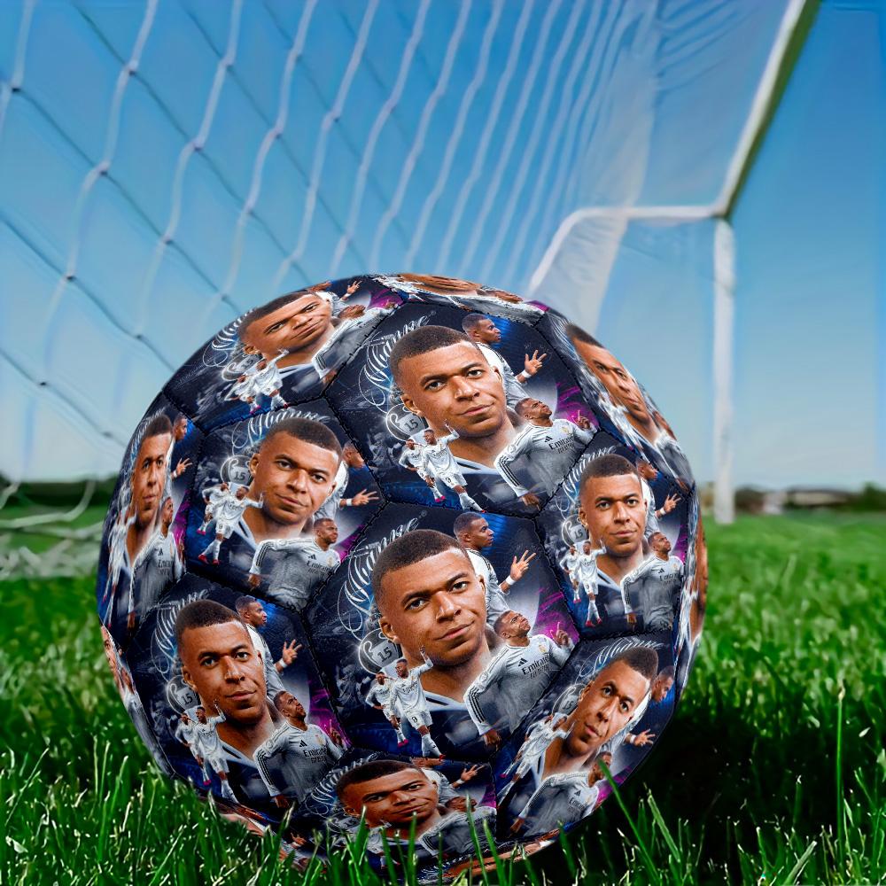 Mbappé Size 5 Soccer Ball Machine Sewn Indoor Outdoor Universal Football Sports Enthusiast Gifts