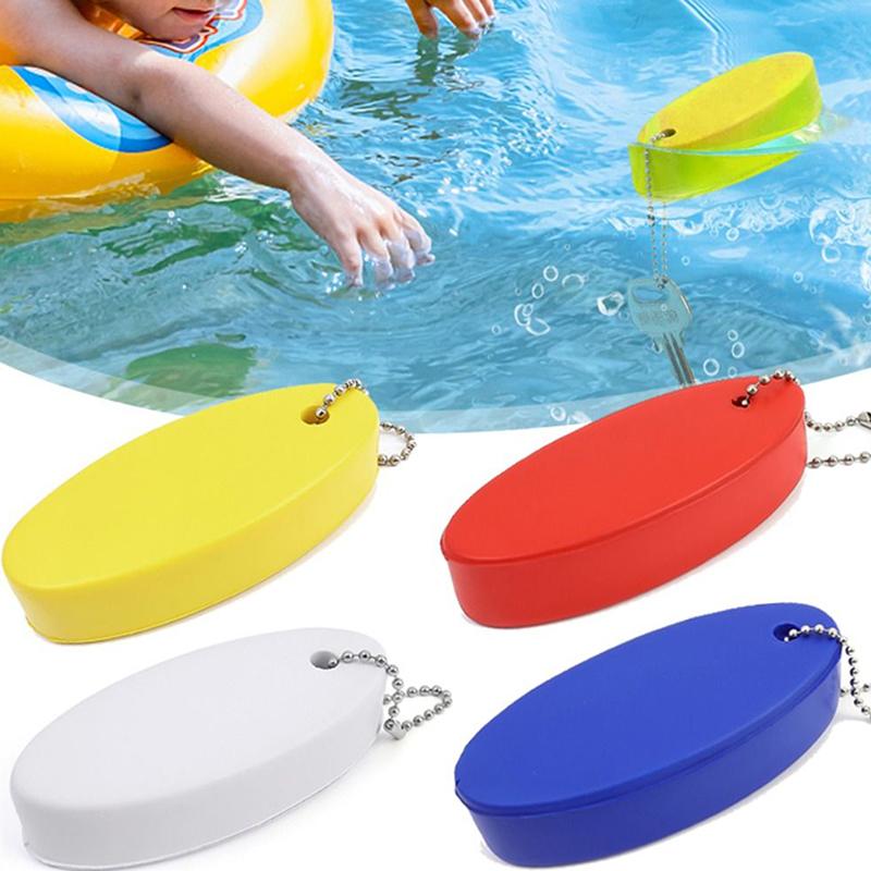 Oval Foam Floating Buoyant Keychain For Water Sports Marine Boat Swimming Kayak Rafting Key Canoe Keyring Surf Accessory