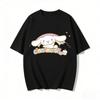 New Cinnamoroll Rainbow Cake Cartoon Print Tshirt Family Matching Outfits Casual Short Sleeve Tee for Women Unisex Kids Tops