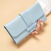 Korean Style Women's Tri-Fold Leather Wallet with Coin Pocket - Fresh, Multifunctional Fashion Accessory.