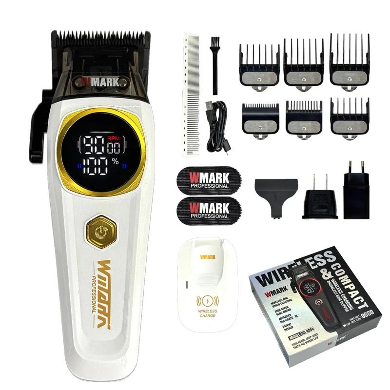 

WMARK Hair Clipper Professional Hair Trimmer Electric Hair Cutting Machine Adjustable Barber Cordless Clipper for Men NG-8004 белый