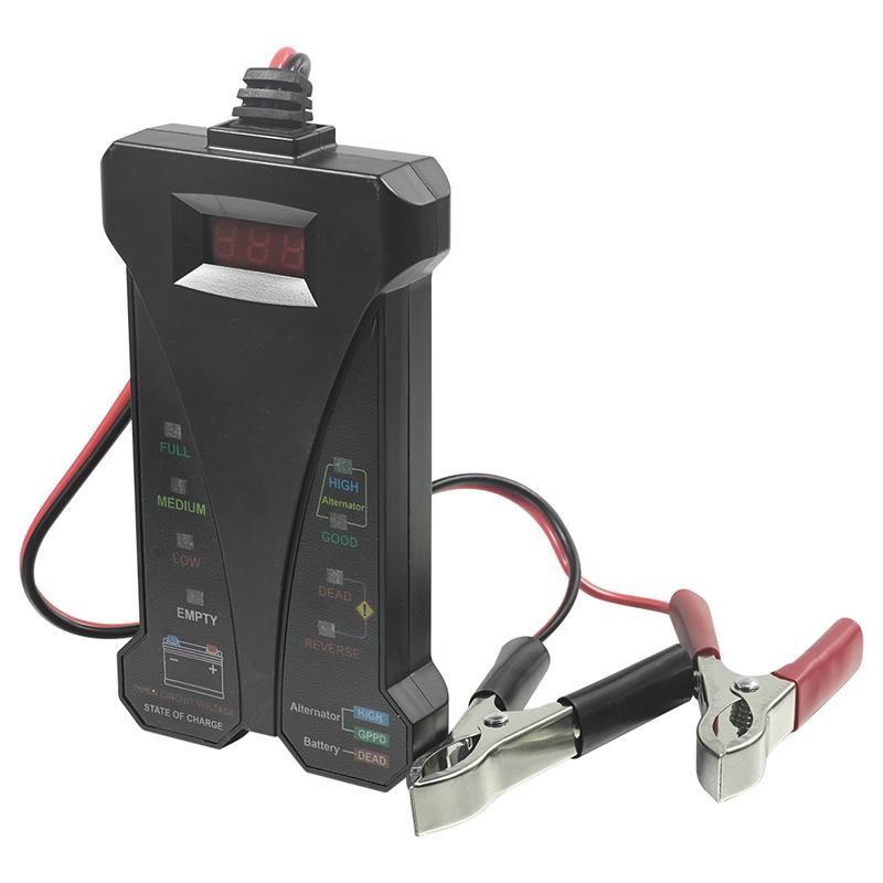 12V Car Battery Tester Digital Alternator Tester LED Lights Display Car Diagnostic Tool Auto Battery Tester Analyzer for 4-20v