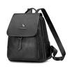 Women's Versatile Leather Backpack - Casual, Lightweight, Fashionable, Convertible Shoulder/Backpack Bag for Travel or School