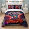 Bedding Set 1 Duvet Cover 2 Pillowcases Among Us Print Soft Bed Linen Bedroom Decor
