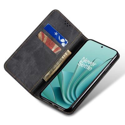 For OnePlus Ace 2V/Nord 3 5G Jeans Cloth Texture Wallet Phone Case PU Leather Stand Cover