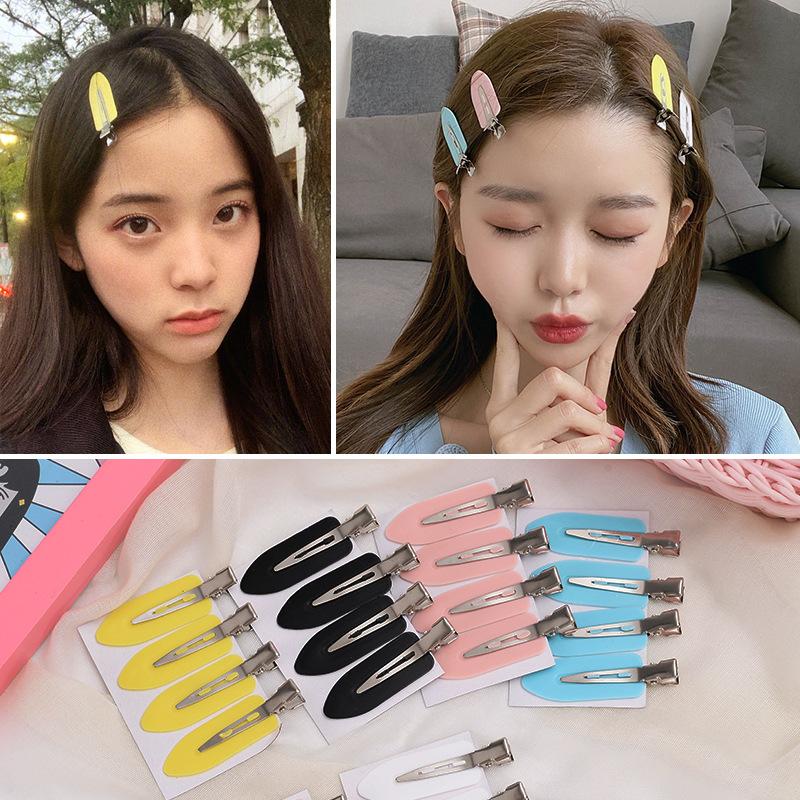 1/4/10pcs/set No Bend Seamless Hair Clips Side Bangs Barrette Makeup Washing Face Accessories Women Girls Styling Hairpins