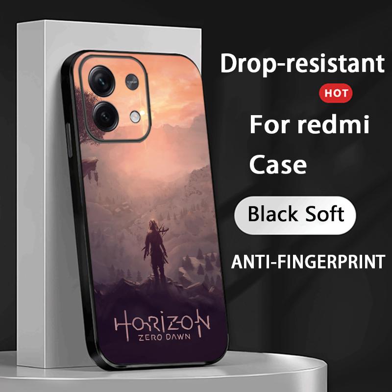 Game Horizon Zero fashion poster Phone Case For Redmi Note 14 13 12 11 Pro Plus S 5G 14C A3 Soft Black Phone Cover