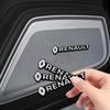2026 Hot For Renault Interior Stickers For Renault Clio Laguna 2 Megane 2 3 D uster Logan Captur Emblems 2/4pcs Car Audio Decora