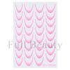 Nail Art Sticker, Simple French Color Smile Line Gradual Change Adhesive Nail Sticker