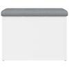 Storage Bench White 62 x 42 x 45 cm Engineered Wood