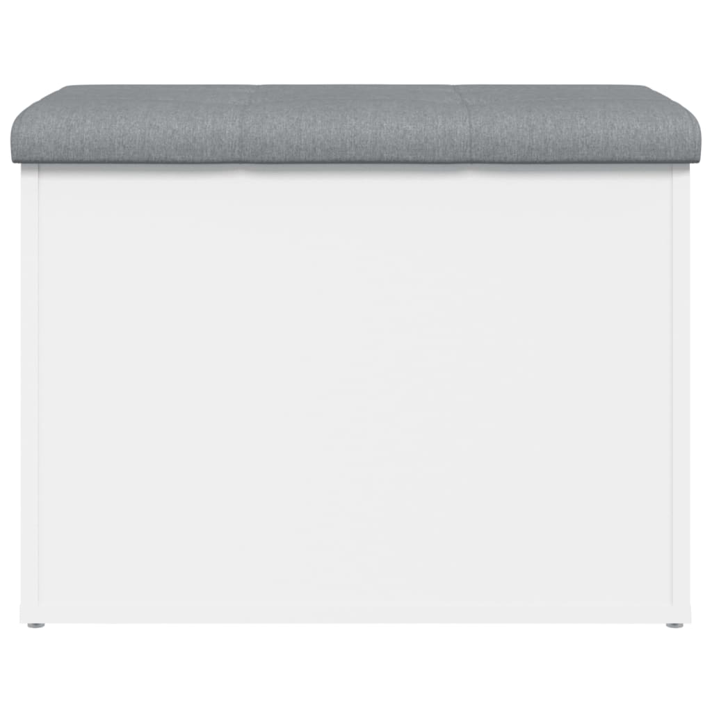 Storage Bench White 62 x 42 x 45 cm Engineered Wood