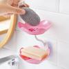 3Pcs Wall Mount Lotus Soap Dish Double Layers Quick Drain No Drill