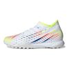 Predator Edge.3 TF Pack Al Rihla - Zapatillas Blancas para Hombre Blanco Nube Amarillo Solar Azul Eléctrico GW0951