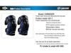 CUIRASSIER Motorcycle Knee Pads Off-Road Leg Guards, Knight Protective Gear, Model K01-3, Navy Blue
