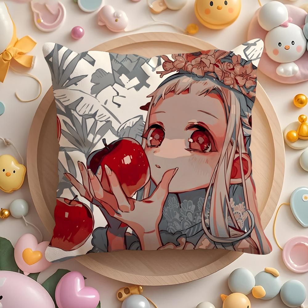 Anime Toilet-Bound Hanako-Kun Cushion Cover Home & Car Multi-Scene Pillow Cover - Reversible, Soft & Durable For Daily Use