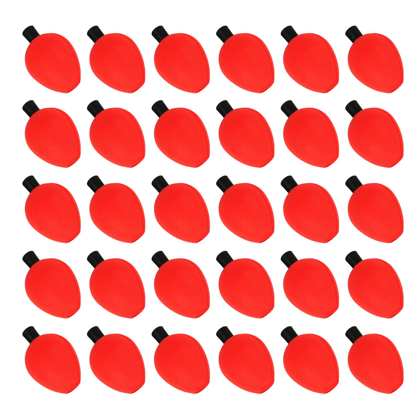 

30pcs Fishing Bobbers Foam Strikes Indicators Float Fly Fishing Tackle Float Floating Bobber Indicator for Trout червоний