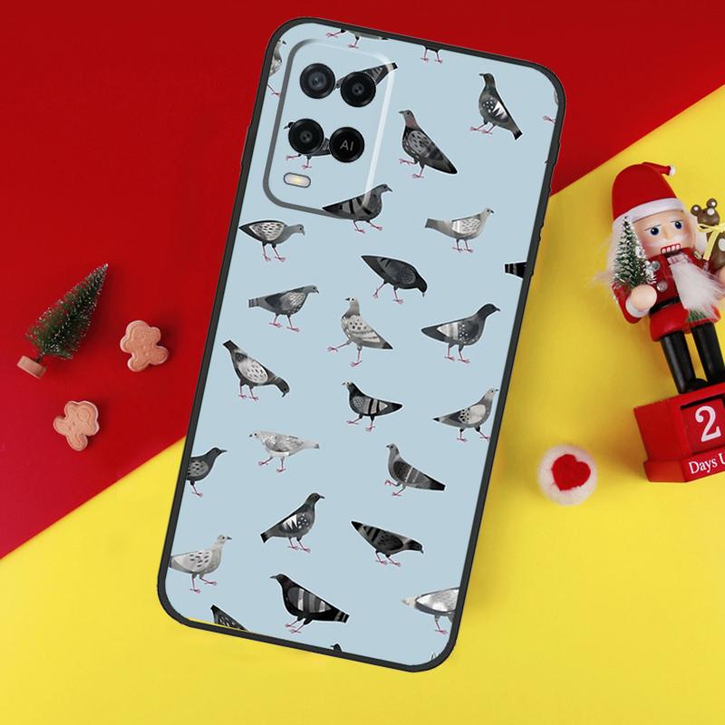 

Pigeons Collage Case For Oppo A80 A60 A40 A15 A16 A17 A57 A94 A74 A54 A76 A96 A18 A38 A58 A78 A98 A6 A5 Pro OPPO A5 Pro 5G