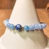 1PC 6mm Blue Natural Stone, Suitable for Daily Party Accessories, the Most Unique Gift for Friends and Family