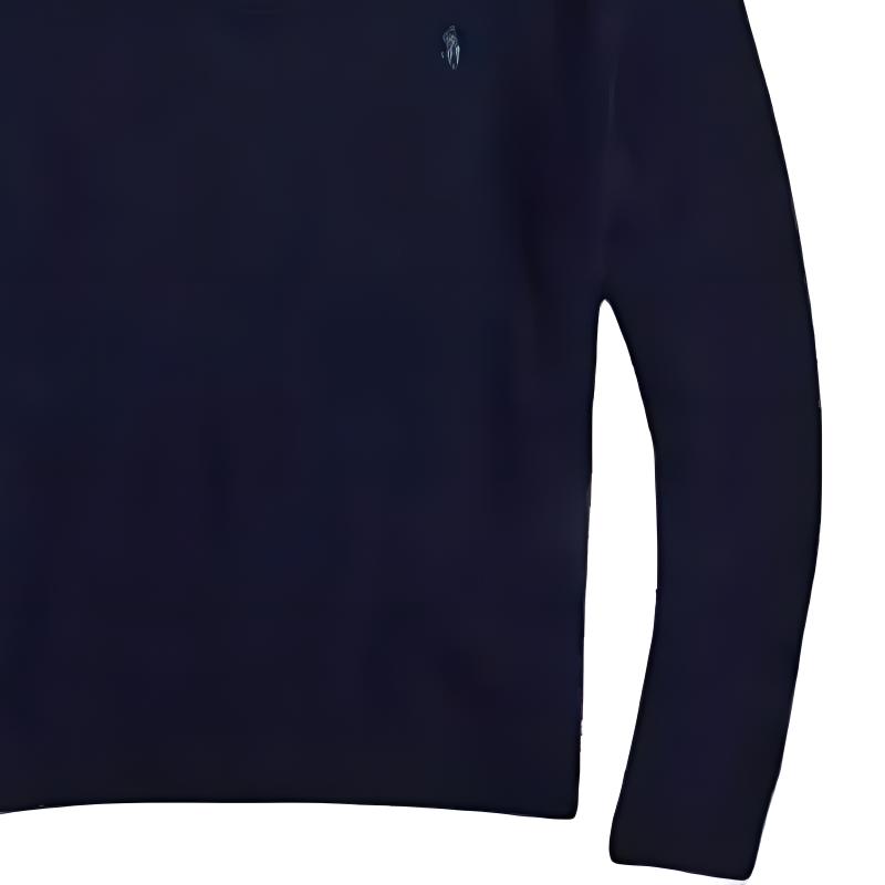 Polo Ralph Lauren FW24 V-Neck Fashion Wool Knit Sweater Men Sweater Dark-Blue MNPOSWE16822063