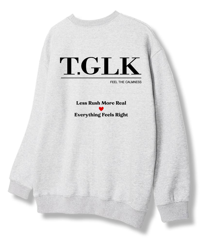 TI.GLAKE Rushmore Sweatshirt Light Grey [Fleece Lining]