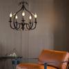 Industrial Retro Five-Head Iron Candle Chandeliers for Living Room, Dining Room  and Bar
