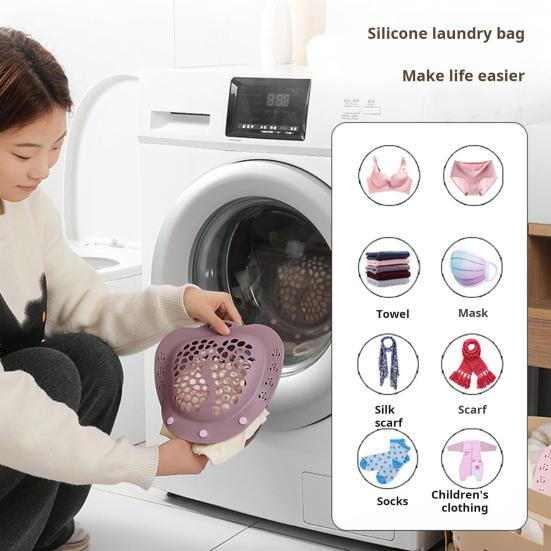 Silicone Bra Wash Bag Anti-Deformed Anti-Entanglement Underwear Laundry Bag Bra Care
