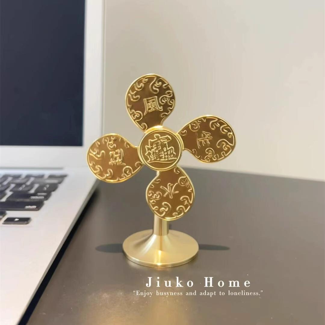 

Small Windmill Modern Simplicity Household Creative Brass Rotation Windmill Decorative Workstations Desktop Decorative Crafts