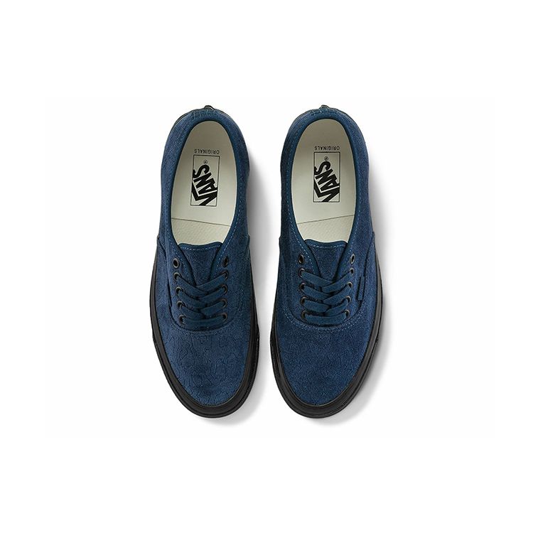 Vans OG Authentic LX Velvet Emboidery - Leopard Dress Blues Unisex Sneakers VN0A4BV99RG