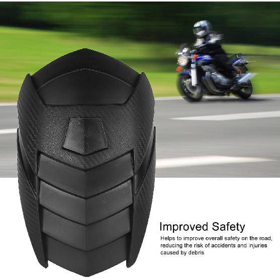 Motorcycle Rear Mudguard Guard Wheel Cover,KIMISS ABS Plastic Mudguard Guard Rear Tire Hugger Splash Proof Protective Universal for Motorbikes