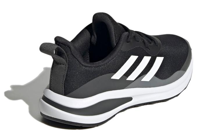 adidas FortaRun J Lace Running K Abrasion Resistant Breathable Low Top Sports Casual Shoes Black White Kids' GY7597