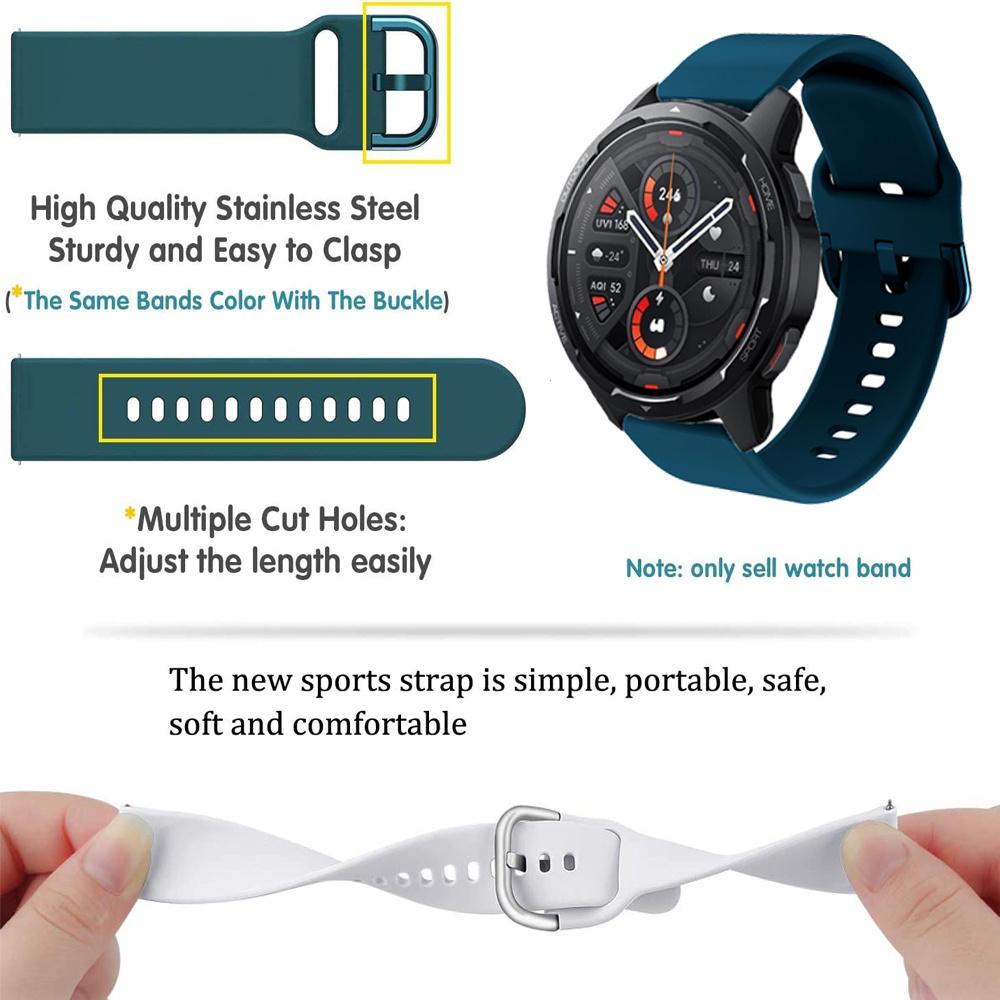 22mm Řemínek k hodinkám pro Xiaomi Watch s1/s1 Active S3/S4 Náhradní řemínek pro Xiaomi Mi Watch Color 2/2 pro Řemínky