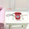 Mini Phone Model, Alloy Retro Rotating Phone, Doll House Furniture, Dollhouse Accessories, Mini Landline Phone