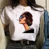 Women T Shirt Fashion Casual Female Print Shirt Loose Women Oneck Tops Harajuku 90s Girls Kawaii T Shirt Korean Style Clothes