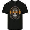 A Gorilla with Headphones Music DJ Unisexs Cotton TShirt Tee Top