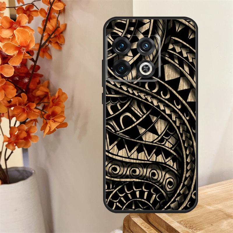 Maori Samoan Polynesian Tribal Funda For OnePlus 13R 13 12 12R 11 10 Pro 8T 10T OnePlus Nord 4 CE 2 3 Lite N30 N20 N10 Case