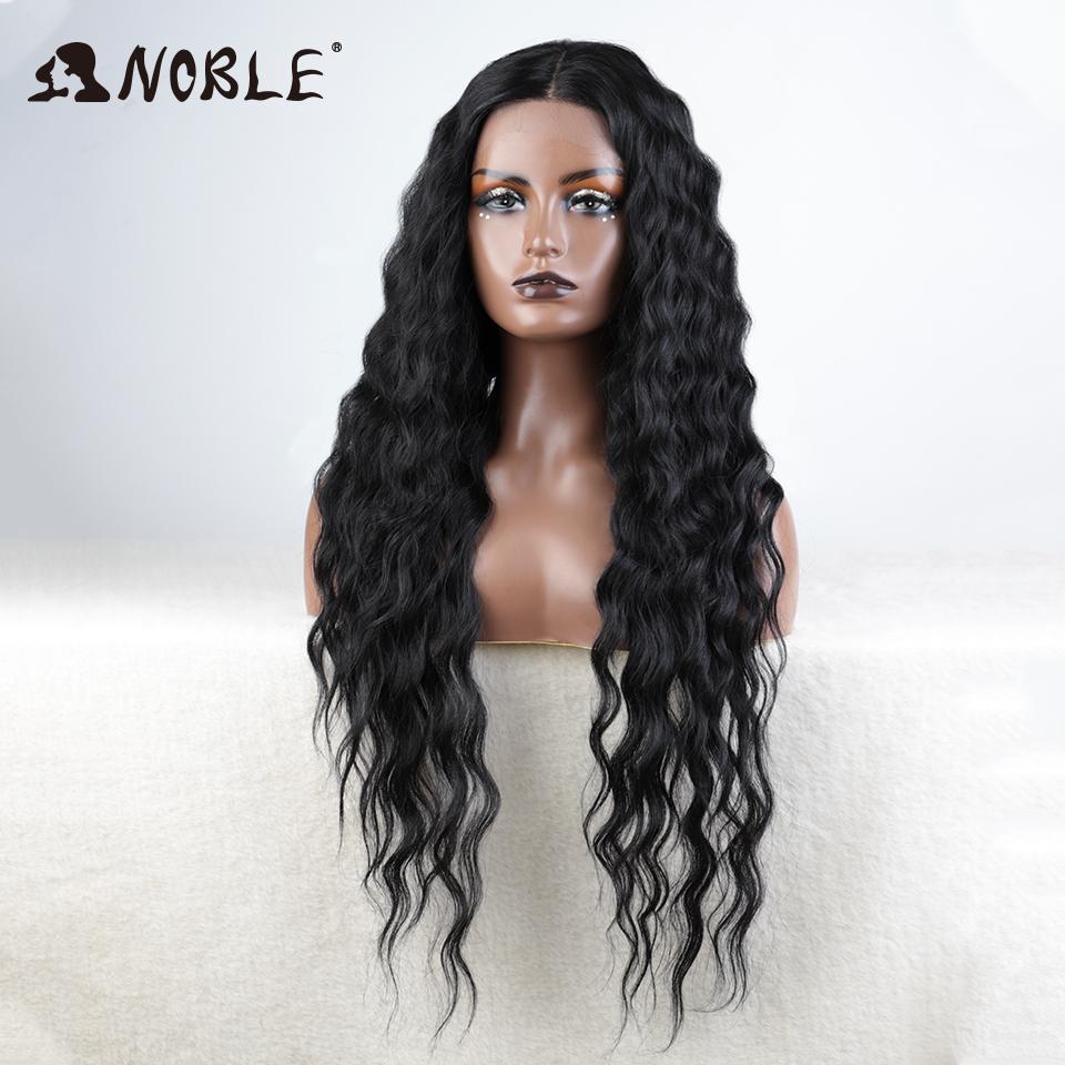 Perruque en Dentelle Synthétique Noble pour Cosplay 30-40 Pouces Longue Perruque Ondulée Perruque Blonde Ombrée Perruque en Cheveux Synthétiques Perruques Pour Femmes Noires Perruque en Dentelle