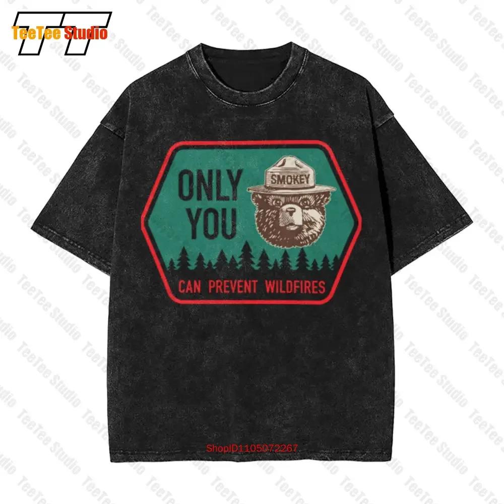 Only You Can Prevent Wildfires Smokey Bear Vintage Oversized TShirt O S