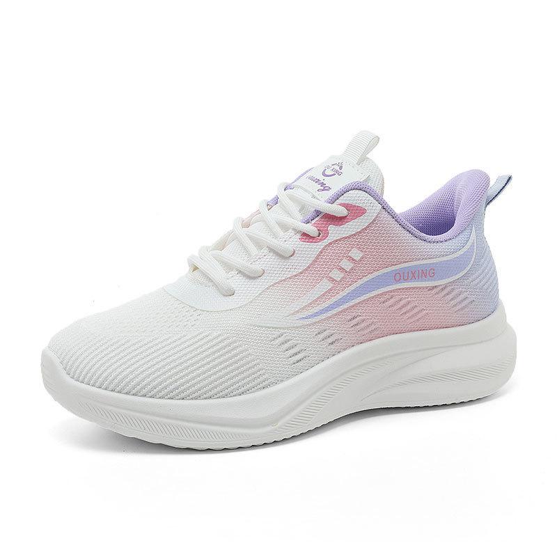 Jaro a Podzim Léto Mládež Móda Prodyšné Sportovní Volnočasové Měkká Podrážka Pohodlné Gradientní Barva Sportovní Dámská Obuv