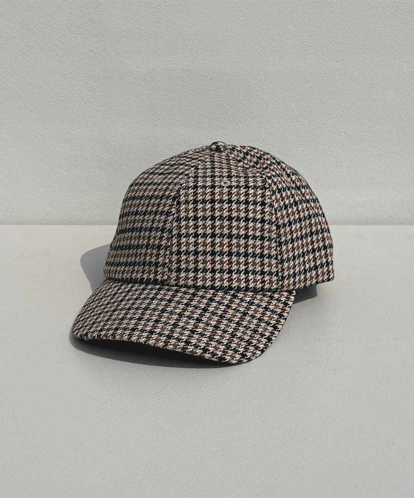 Nyuhaeteun Wool Blend Ball Cap (Check)