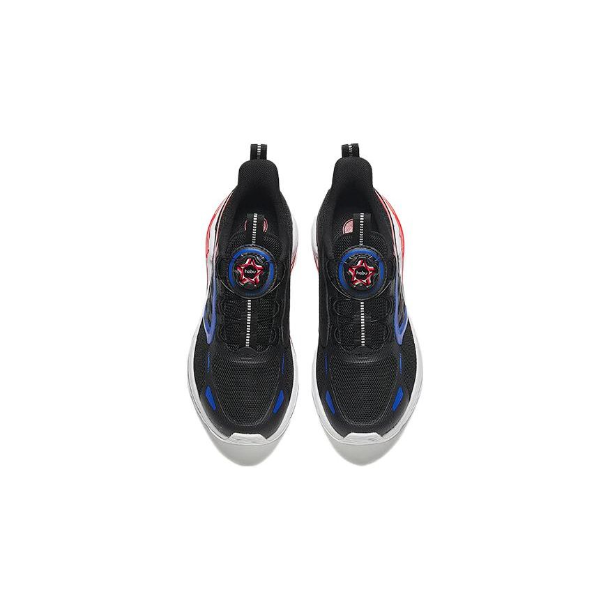 Anta Kids Comfortable Shock Absorbing Durable Low Top Running Shoes Kids sneaker Black Blue 312335560-3