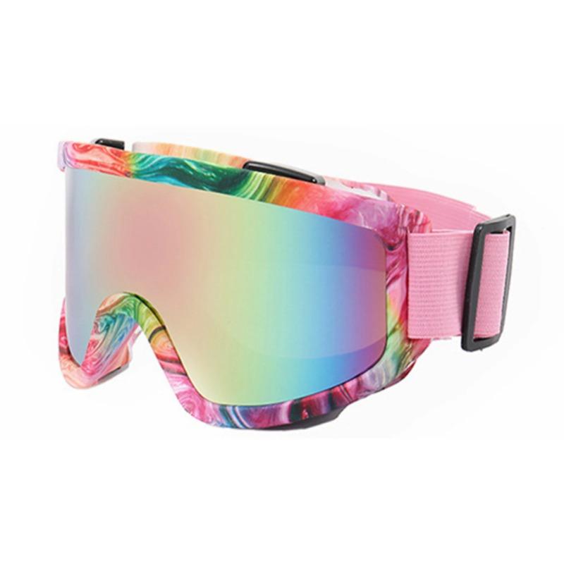 Fashion Large Frame Anti Fog Women Men Goggles Lens Anti-Collision Anti-Glare Lens Outdoor Sport Snow Snowboard Eyeglasses