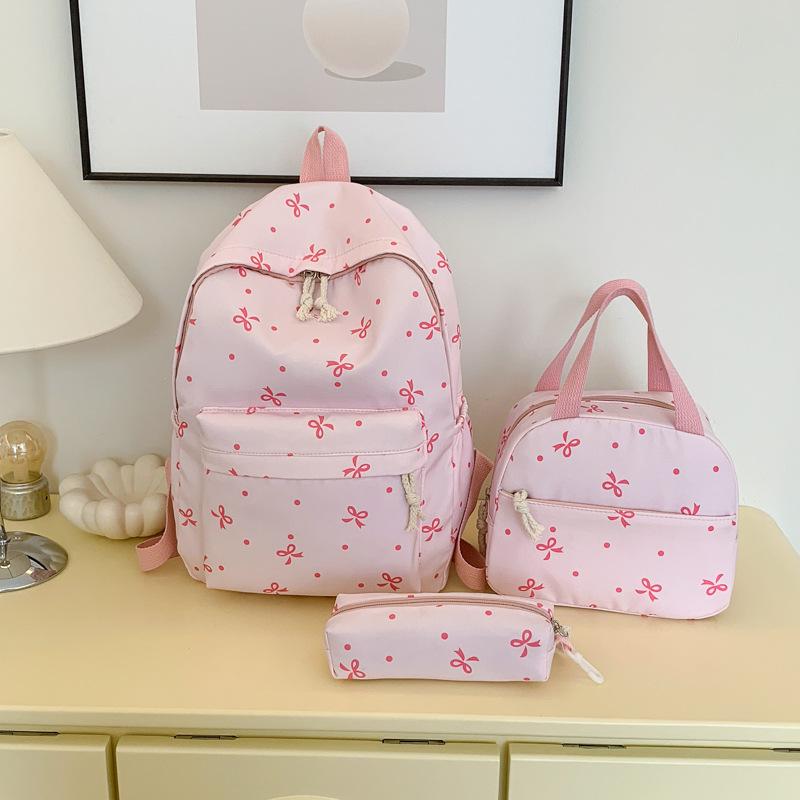 New Versatile 3-Piece Backpack Set for College Students – Large Capacity, Fashionable, Casual Travel Shoulder Bag