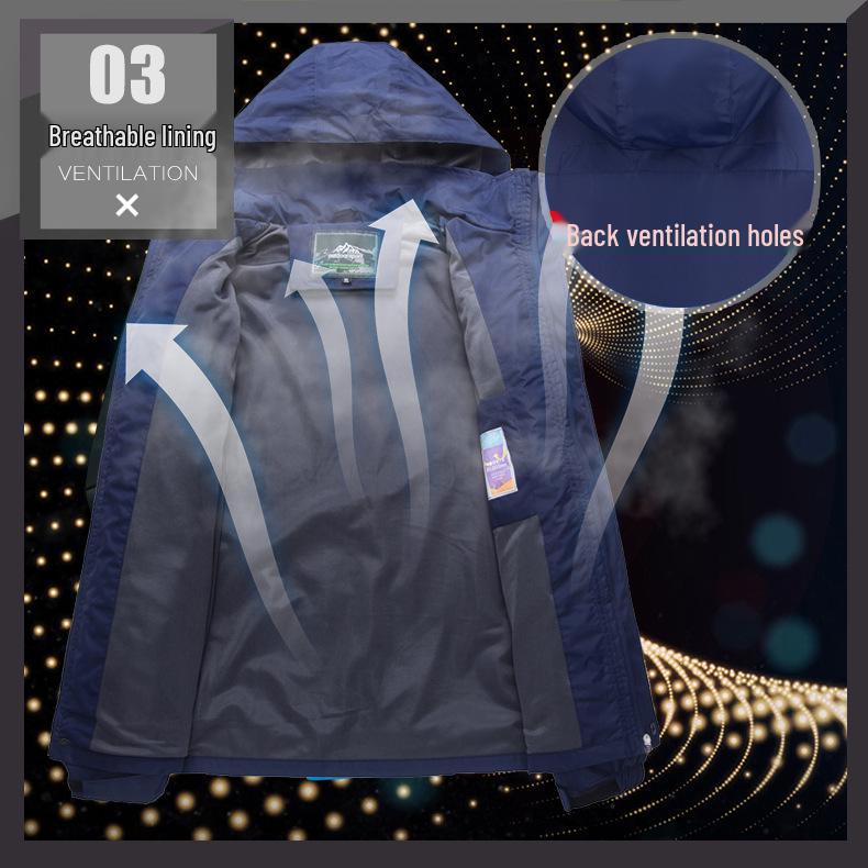 Spring & Autumn Waterproof Jacket: Men's & Women's Outdoor Single-Layer Mountaineering Couple Style