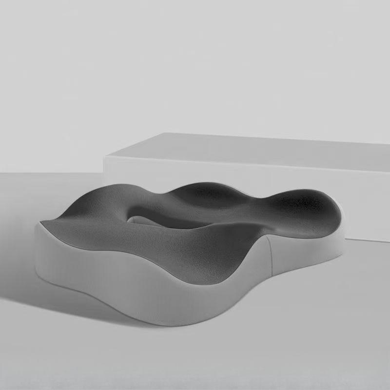 Ergonomic Sponge Coccyx Cushion, Breathable Summer Car Seat Pad, Modern Design with Texture,Soft Support,Suitable for Office