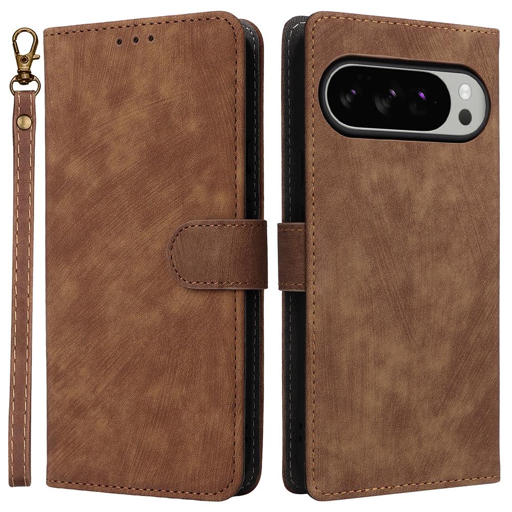 For Google Pixel 10 Pro XL Case Wallet RFID Blocking PU Leather Phone Cover Stand with Strap